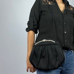 Vintage Evening Bag Black Clutch Purse
